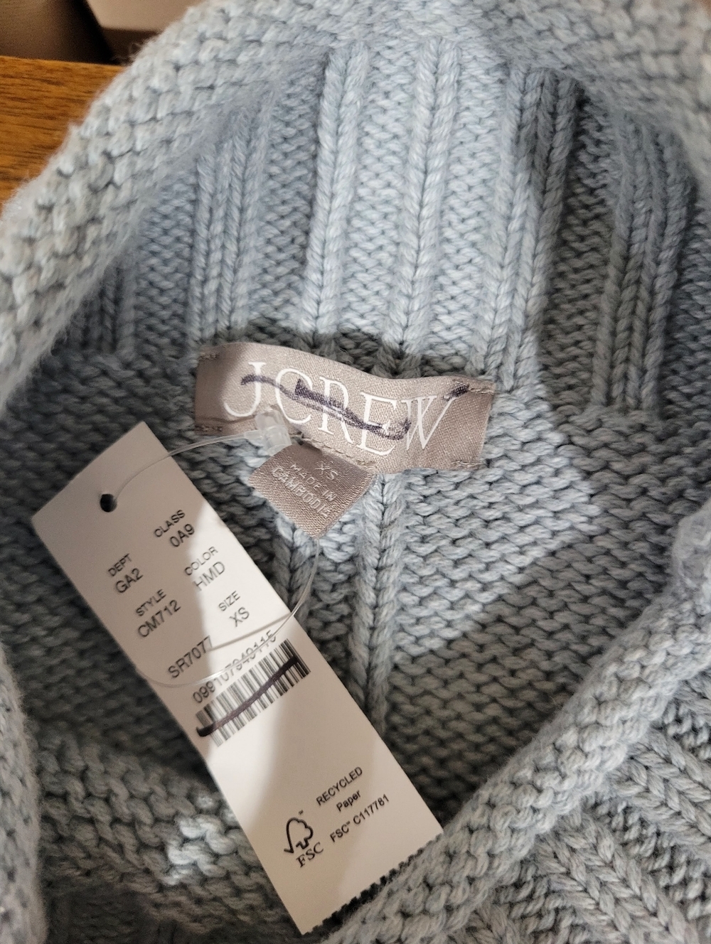 J Crew 2025 Rollneck™ sweater CM712 NWT Size XS *Sold Out Color - Picture 8 of 8